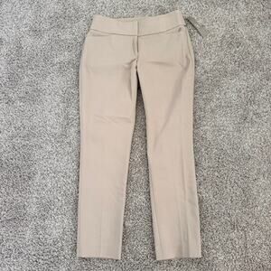 The Loft Julie Straight Pants Women 4 Ankle Length Curvy Through the Hip NWT